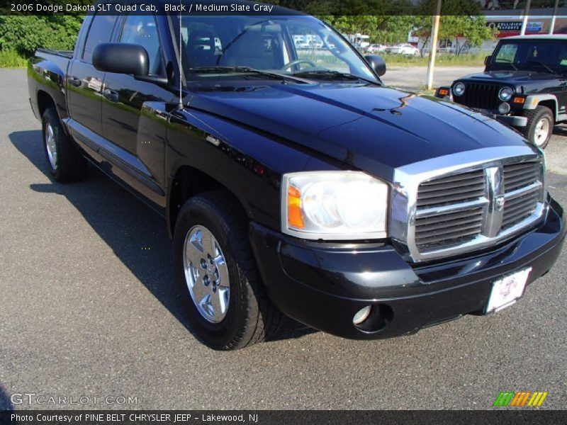 Black / Medium Slate Gray 2006 Dodge Dakota SLT Quad Cab