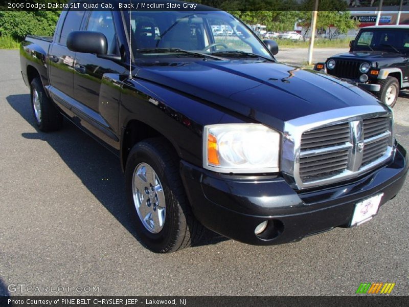 Black / Medium Slate Gray 2006 Dodge Dakota SLT Quad Cab