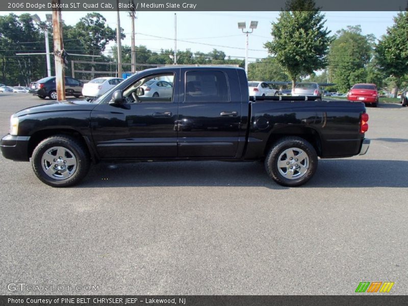 Black / Medium Slate Gray 2006 Dodge Dakota SLT Quad Cab