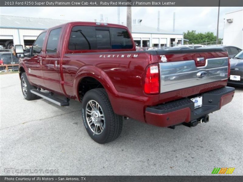 2013 F250 Super Duty Platinum Crew Cab 4x4 Ruby Red Metallic