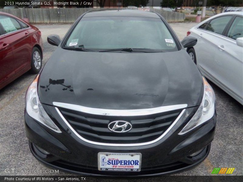 Midnight Black / Gray 2013 Hyundai Sonata GLS