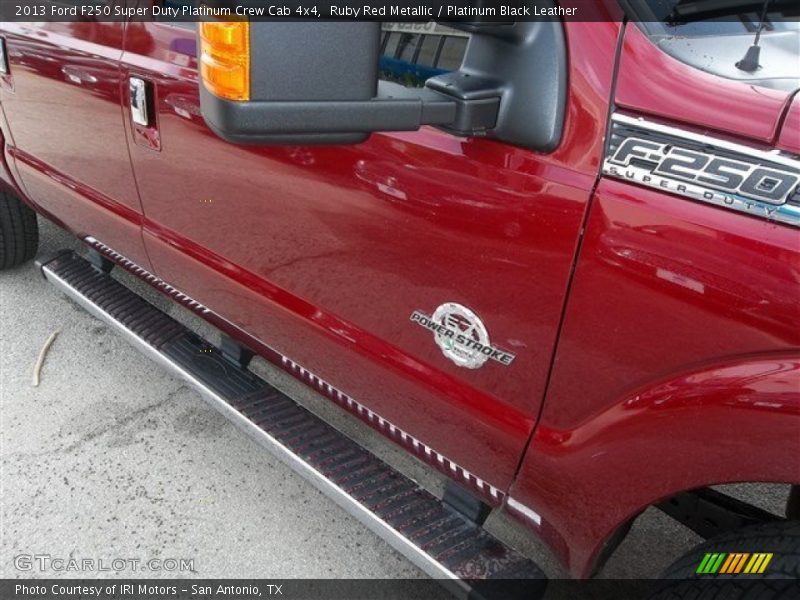 Ruby Red Metallic / Platinum Black Leather 2013 Ford F250 Super Duty Platinum Crew Cab 4x4