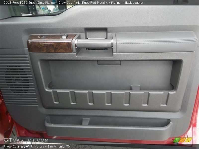 Ruby Red Metallic / Platinum Black Leather 2013 Ford F250 Super Duty Platinum Crew Cab 4x4