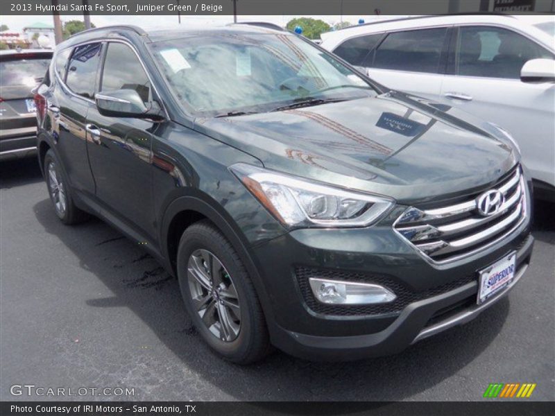 Juniper Green / Beige 2013 Hyundai Santa Fe Sport