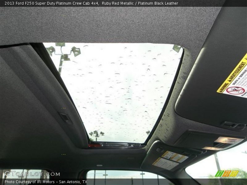 Ruby Red Metallic / Platinum Black Leather 2013 Ford F250 Super Duty Platinum Crew Cab 4x4