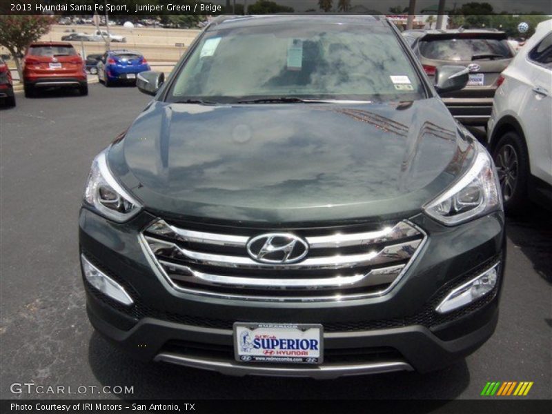Juniper Green / Beige 2013 Hyundai Santa Fe Sport