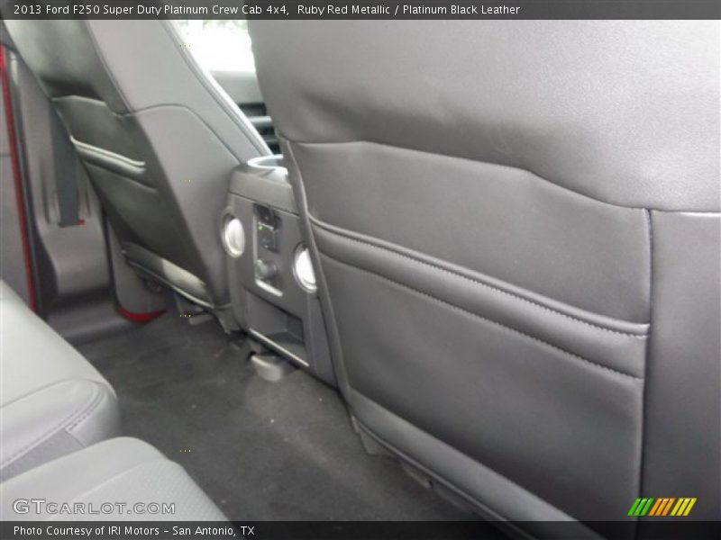 Ruby Red Metallic / Platinum Black Leather 2013 Ford F250 Super Duty Platinum Crew Cab 4x4