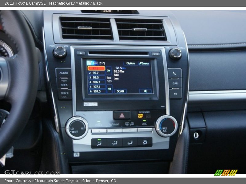 Magnetic Gray Metallic / Black 2013 Toyota Camry SE