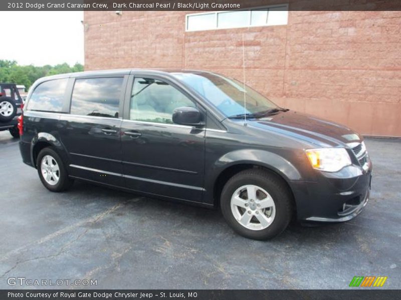Dark Charcoal Pearl / Black/Light Graystone 2012 Dodge Grand Caravan Crew