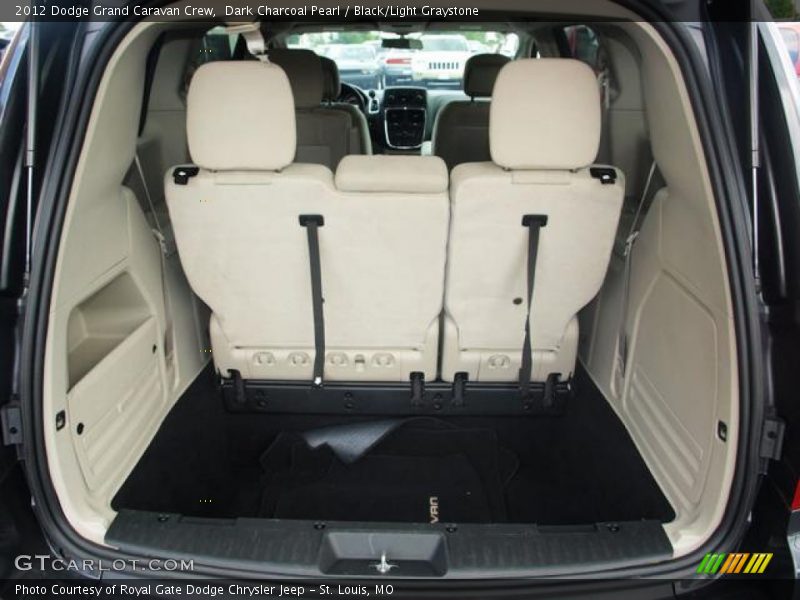 Dark Charcoal Pearl / Black/Light Graystone 2012 Dodge Grand Caravan Crew