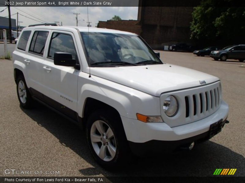Bright White / Dark Slate Gray 2012 Jeep Patriot Sport 4x4