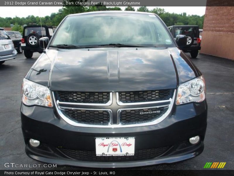Dark Charcoal Pearl / Black/Light Graystone 2012 Dodge Grand Caravan Crew