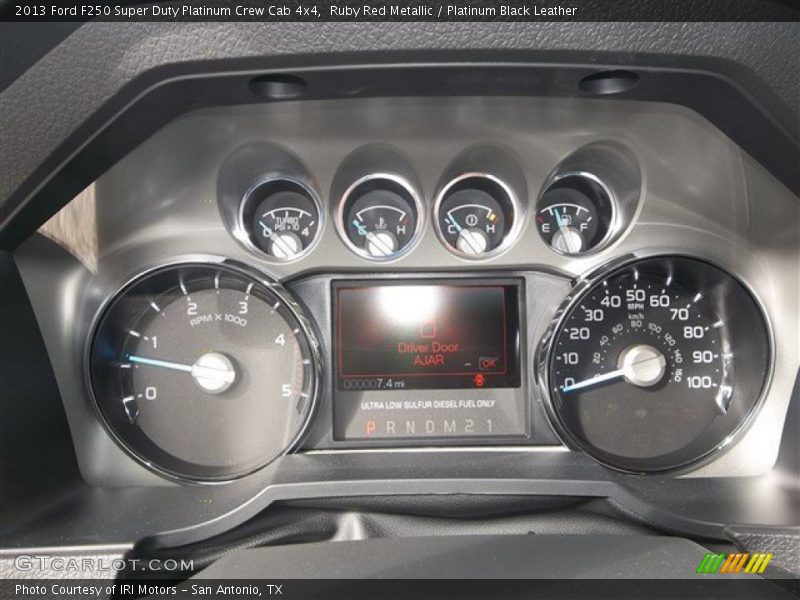 Ruby Red Metallic / Platinum Black Leather 2013 Ford F250 Super Duty Platinum Crew Cab 4x4