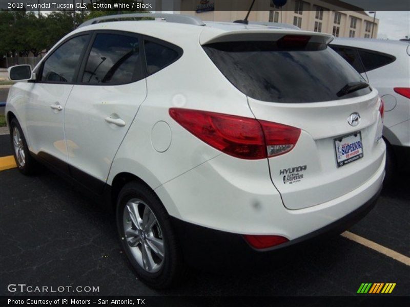 Cotton White / Black 2013 Hyundai Tucson GLS