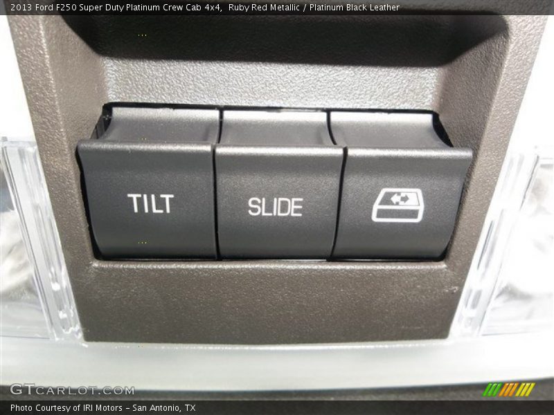 Ruby Red Metallic / Platinum Black Leather 2013 Ford F250 Super Duty Platinum Crew Cab 4x4