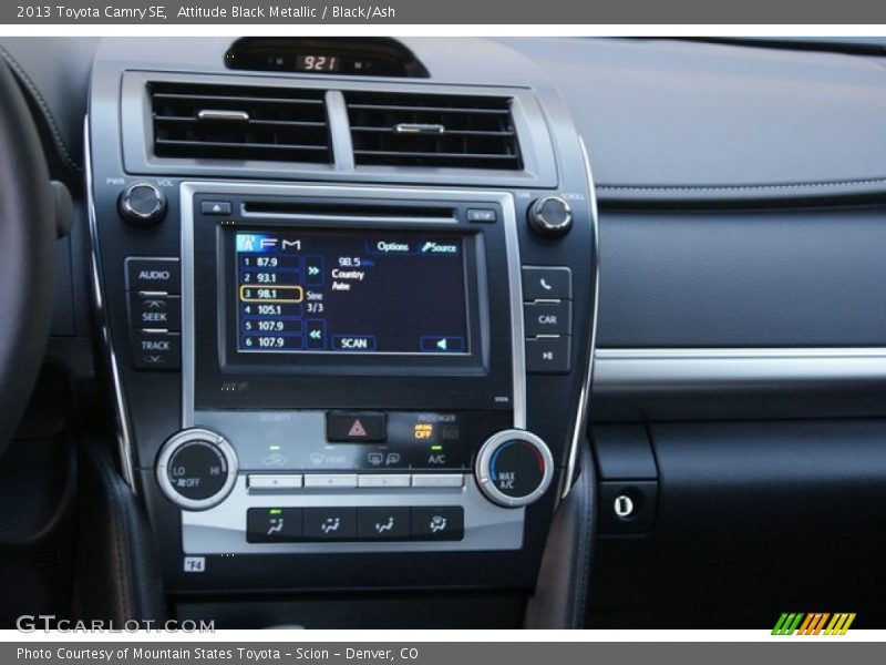 Attitude Black Metallic / Black/Ash 2013 Toyota Camry SE