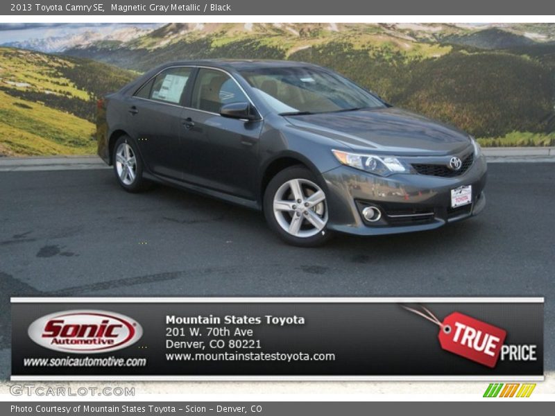 Magnetic Gray Metallic / Black 2013 Toyota Camry SE