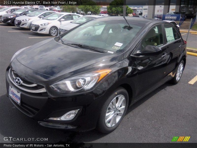 Black Noir Pearl / Beige 2013 Hyundai Elantra GT