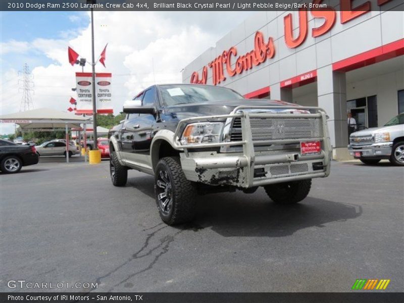 Brilliant Black Crystal Pearl / Light Pebble Beige/Bark Brown 2010 Dodge Ram 2500 Laramie Crew Cab 4x4