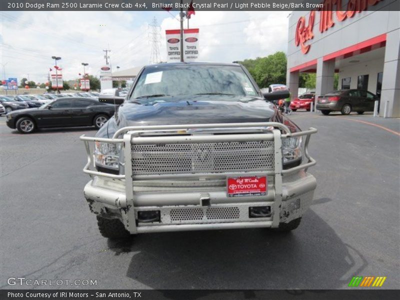 Brilliant Black Crystal Pearl / Light Pebble Beige/Bark Brown 2010 Dodge Ram 2500 Laramie Crew Cab 4x4