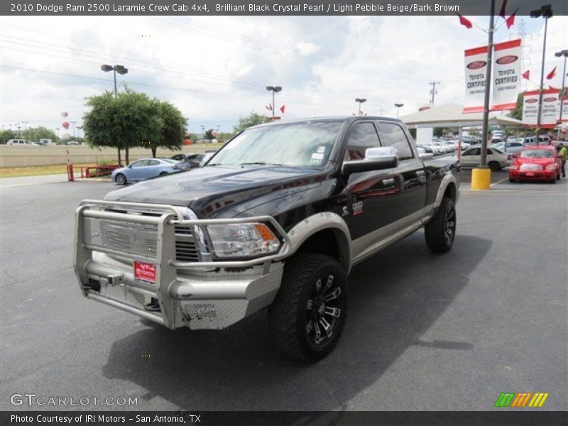 Brilliant Black Crystal Pearl / Light Pebble Beige/Bark Brown 2010 Dodge Ram 2500 Laramie Crew Cab 4x4