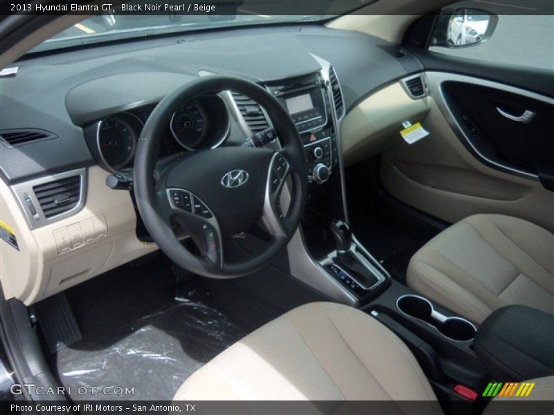 Black Noir Pearl / Beige 2013 Hyundai Elantra GT