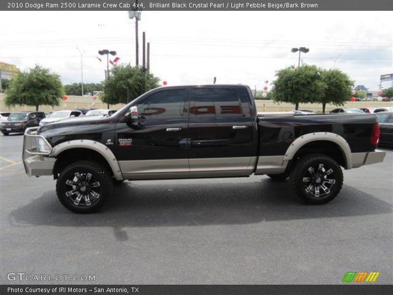 Brilliant Black Crystal Pearl / Light Pebble Beige/Bark Brown 2010 Dodge Ram 2500 Laramie Crew Cab 4x4