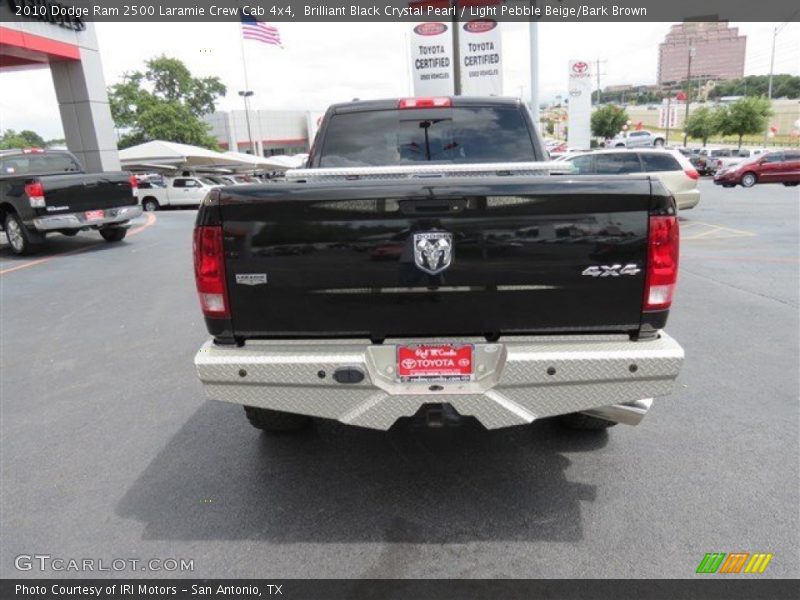 Brilliant Black Crystal Pearl / Light Pebble Beige/Bark Brown 2010 Dodge Ram 2500 Laramie Crew Cab 4x4