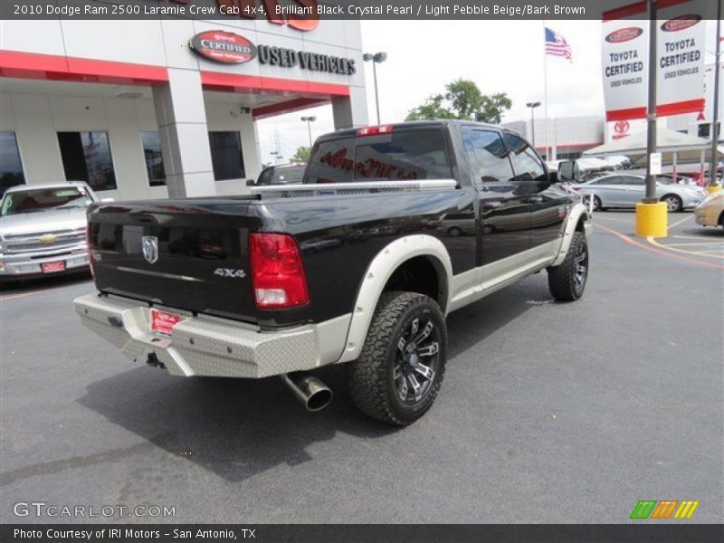 Brilliant Black Crystal Pearl / Light Pebble Beige/Bark Brown 2010 Dodge Ram 2500 Laramie Crew Cab 4x4