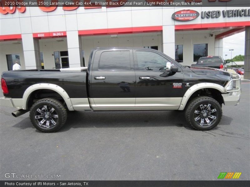 Brilliant Black Crystal Pearl / Light Pebble Beige/Bark Brown 2010 Dodge Ram 2500 Laramie Crew Cab 4x4