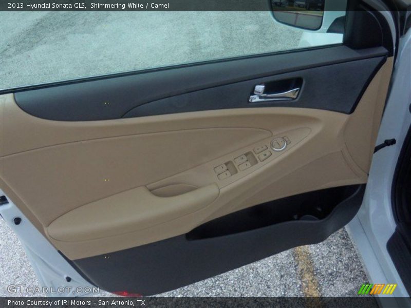 Shimmering White / Camel 2013 Hyundai Sonata GLS