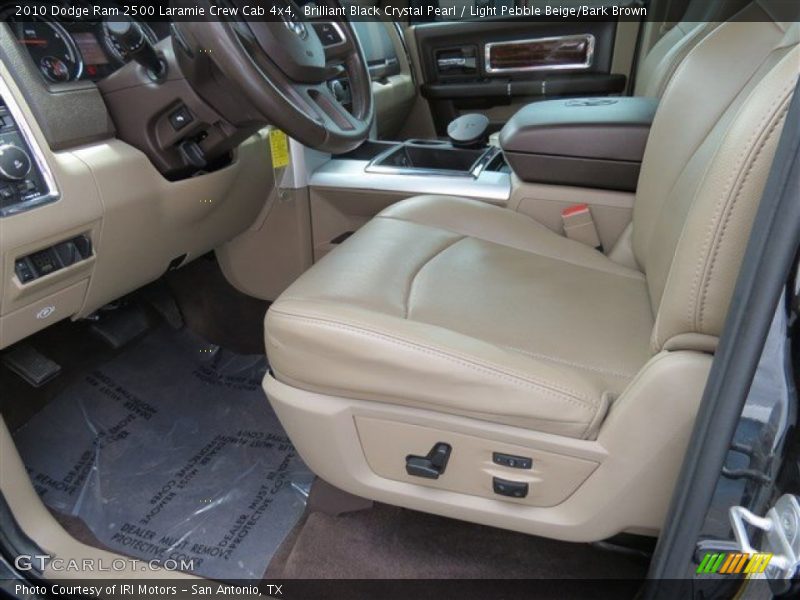 Brilliant Black Crystal Pearl / Light Pebble Beige/Bark Brown 2010 Dodge Ram 2500 Laramie Crew Cab 4x4