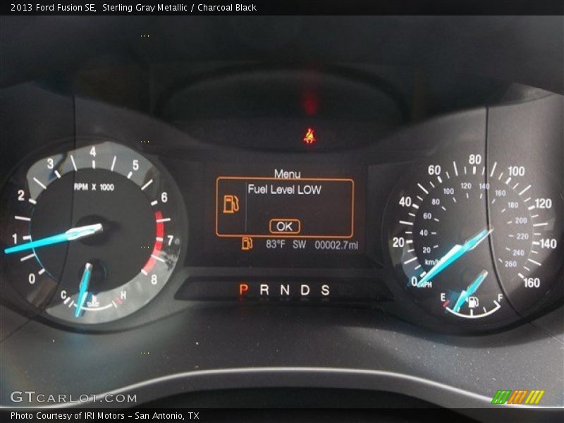 Sterling Gray Metallic / Charcoal Black 2013 Ford Fusion SE