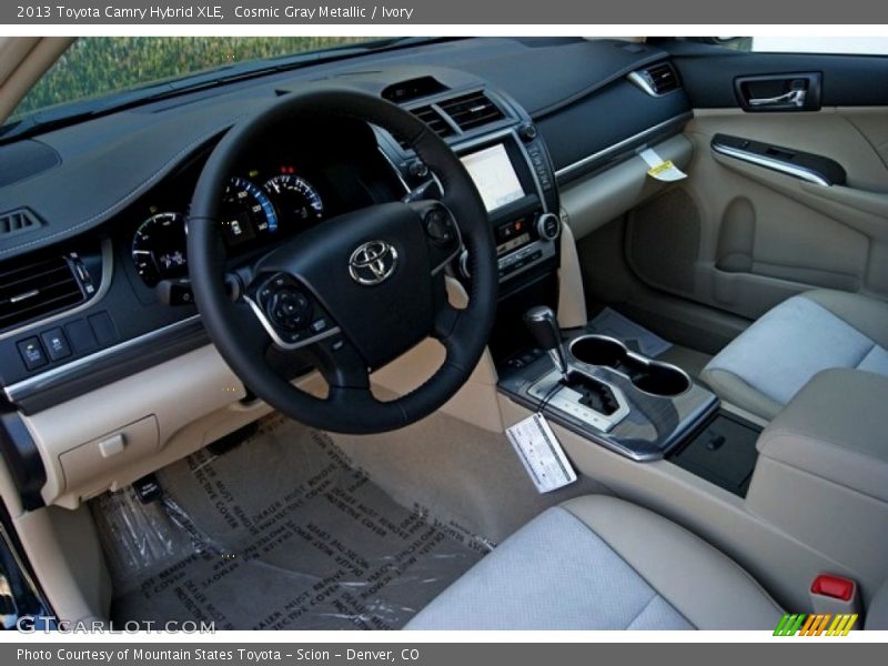 Cosmic Gray Metallic / Ivory 2013 Toyota Camry Hybrid XLE