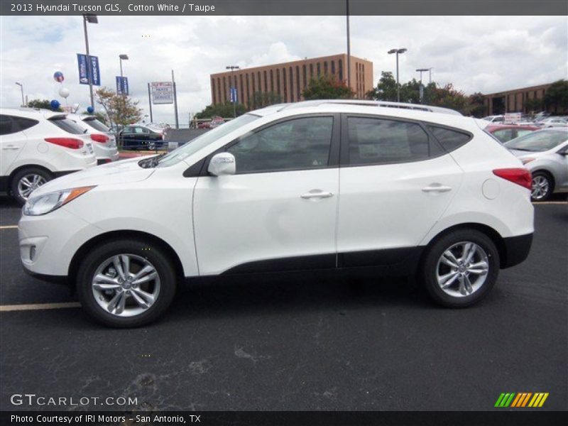 Cotton White / Taupe 2013 Hyundai Tucson GLS