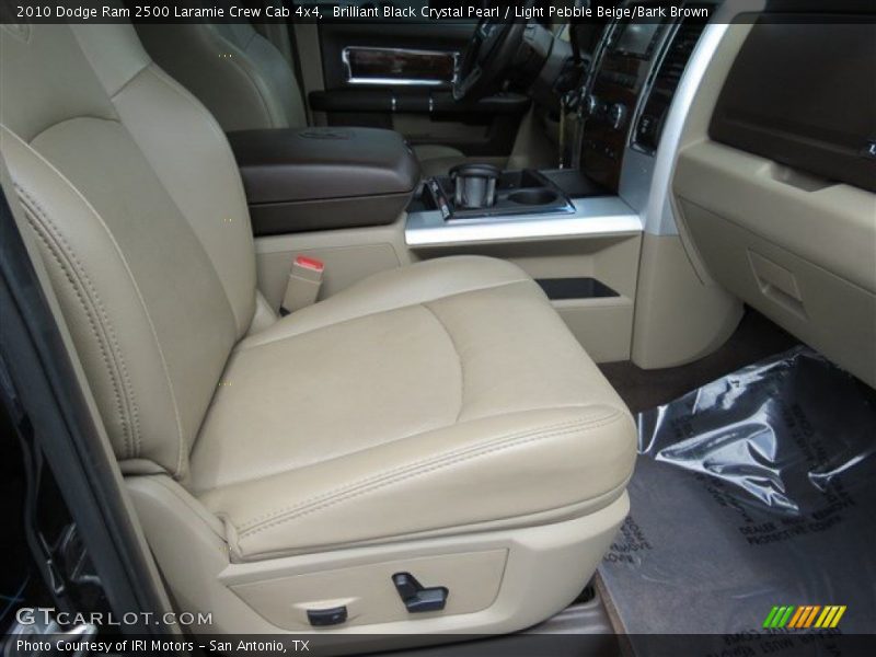 Brilliant Black Crystal Pearl / Light Pebble Beige/Bark Brown 2010 Dodge Ram 2500 Laramie Crew Cab 4x4