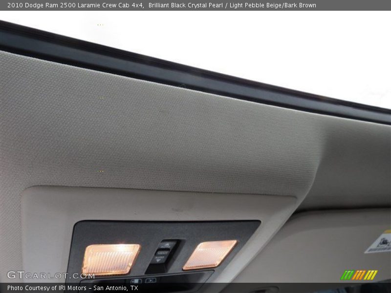 Brilliant Black Crystal Pearl / Light Pebble Beige/Bark Brown 2010 Dodge Ram 2500 Laramie Crew Cab 4x4