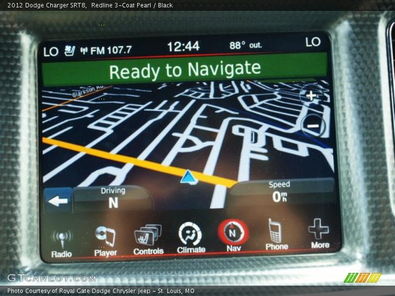 Navigation of 2012 Charger SRT8