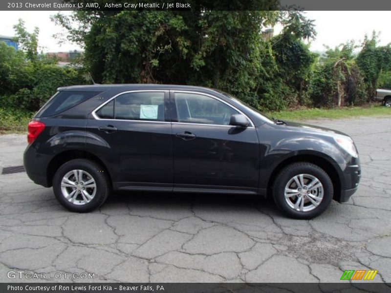 Ashen Gray Metallic / Jet Black 2013 Chevrolet Equinox LS AWD