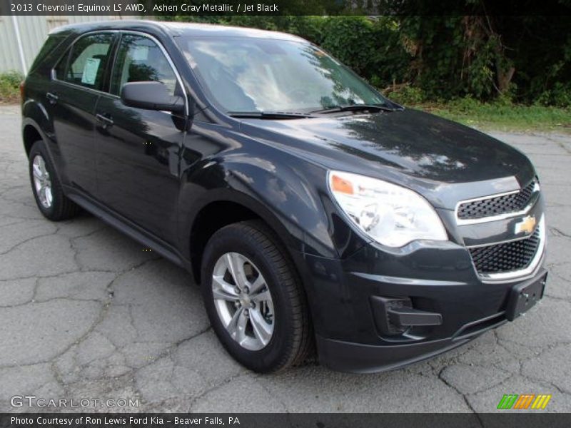 Ashen Gray Metallic / Jet Black 2013 Chevrolet Equinox LS AWD