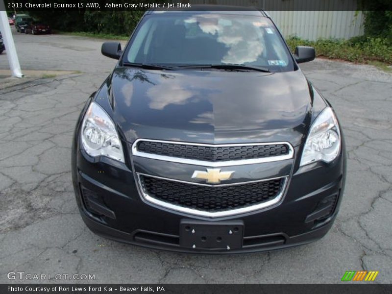 Ashen Gray Metallic / Jet Black 2013 Chevrolet Equinox LS AWD