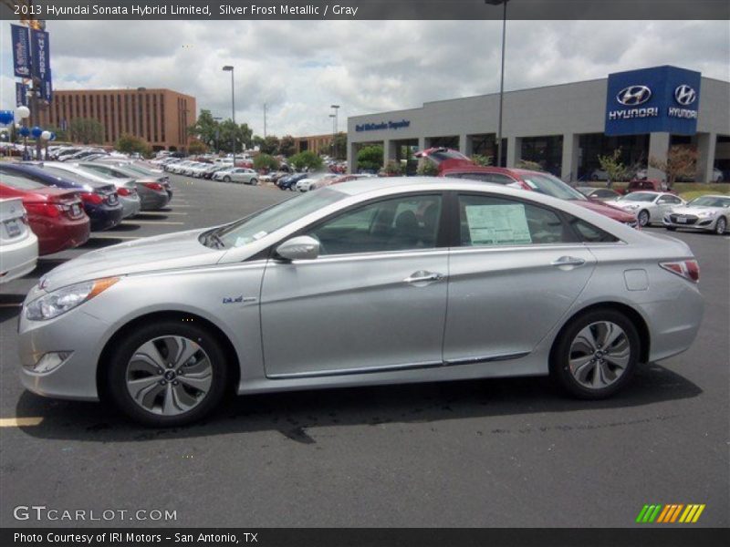 Silver Frost Metallic / Gray 2013 Hyundai Sonata Hybrid Limited