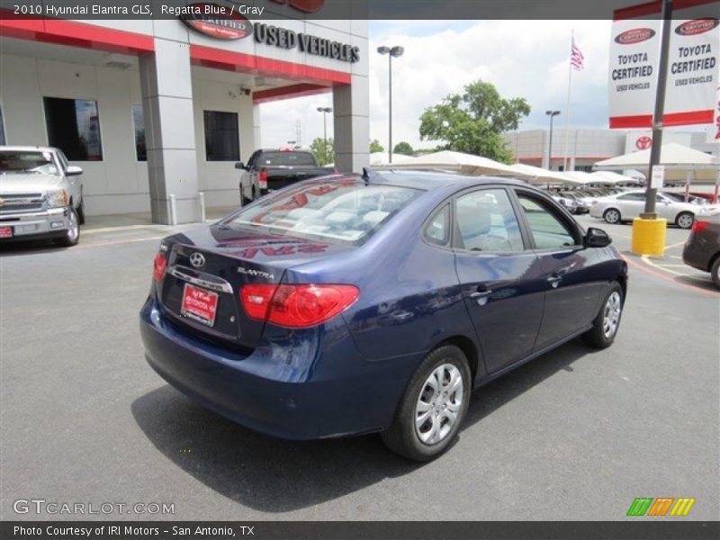 Regatta Blue / Gray 2010 Hyundai Elantra GLS