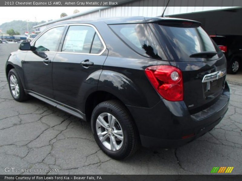 Ashen Gray Metallic / Jet Black 2013 Chevrolet Equinox LS AWD