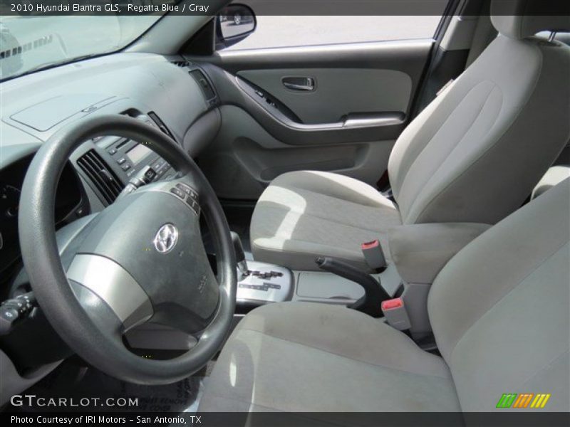 Regatta Blue / Gray 2010 Hyundai Elantra GLS