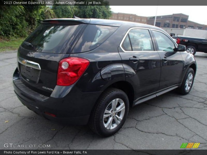 Ashen Gray Metallic / Jet Black 2013 Chevrolet Equinox LS AWD