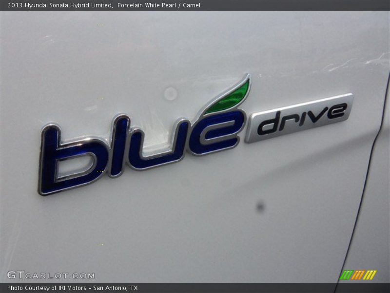 Porcelain White Pearl / Camel 2013 Hyundai Sonata Hybrid Limited