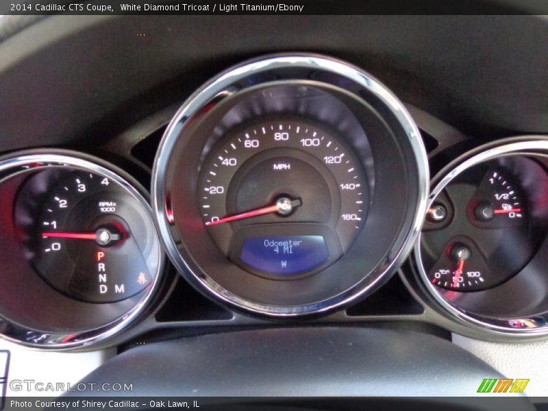 White Diamond Tricoat / Light Titanium/Ebony 2014 Cadillac CTS Coupe