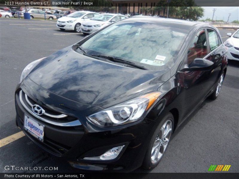 Black Noir Pearl / Beige 2013 Hyundai Elantra GT