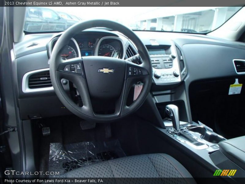 Ashen Gray Metallic / Jet Black 2013 Chevrolet Equinox LS AWD